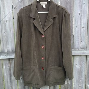 Army Green Blazer from Dressbarn Woman